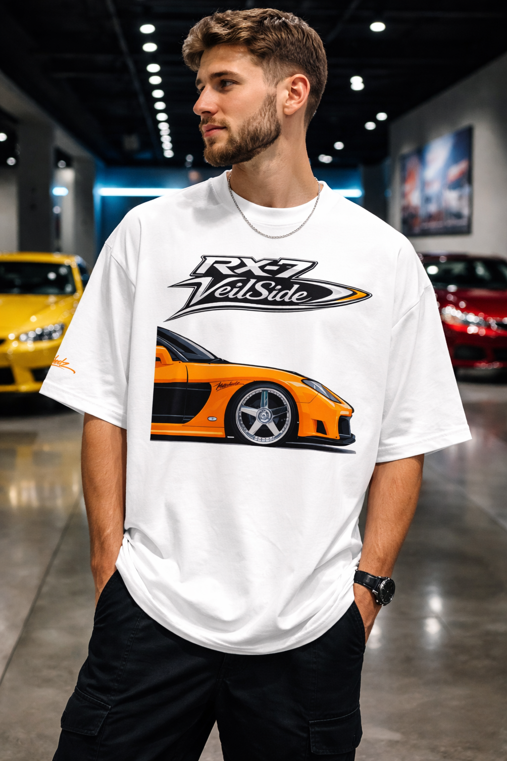 MotorHedz Mazda RX-7 VeilSide oversized retro JDM graphic tee