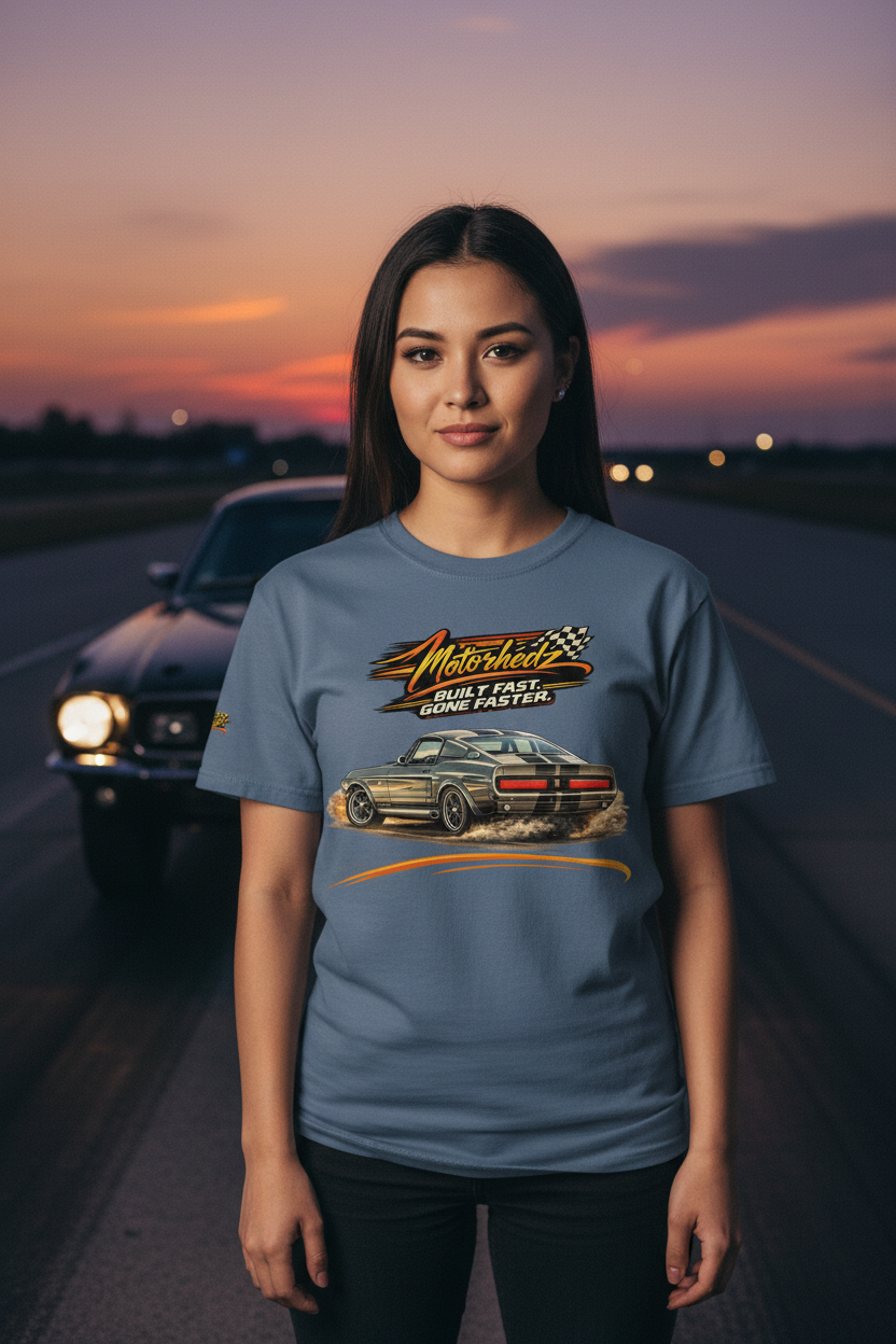 Built Fast Gone Faster Blue Jean Female