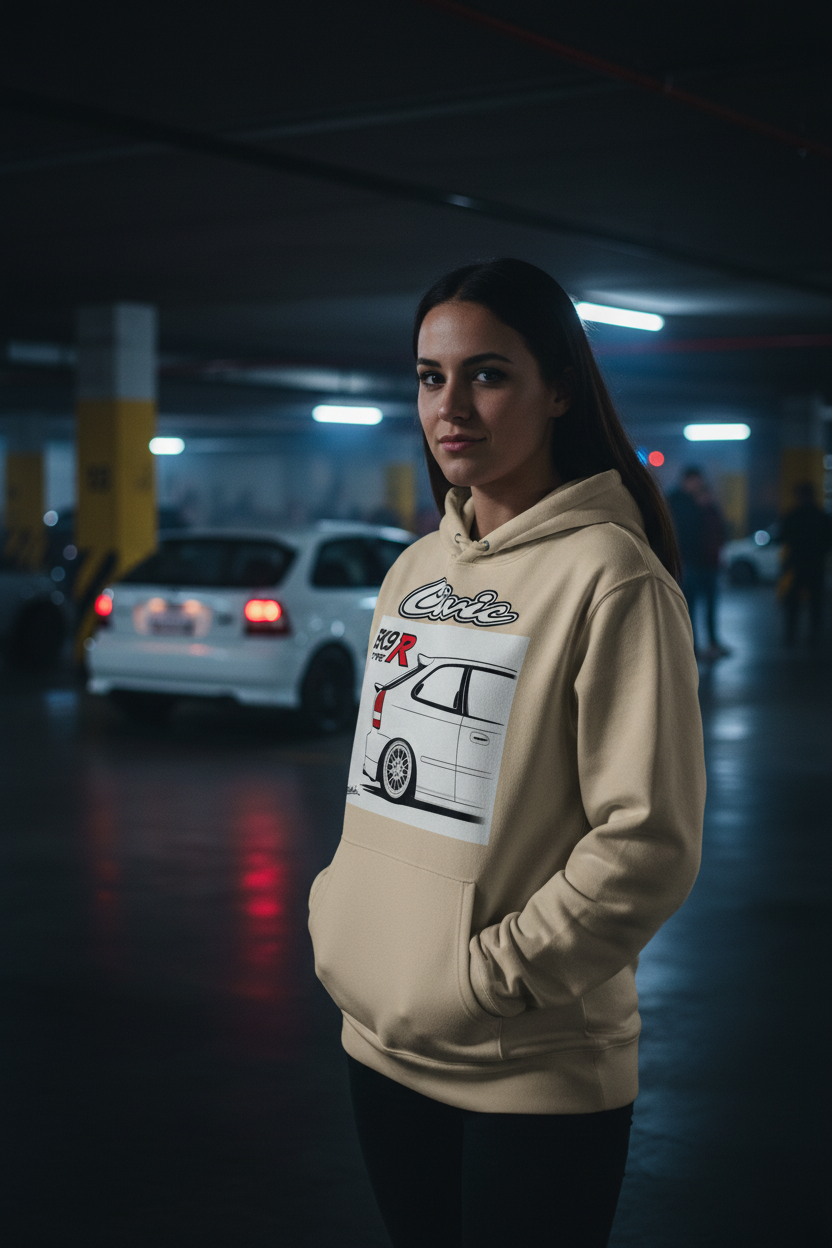 Civic EK9 Desert Dust Female Lifestyle