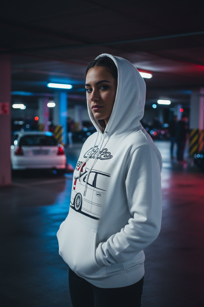 Civic EK9 White Female Lifestyle