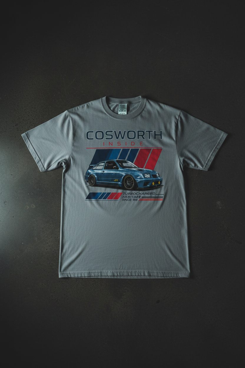 Cosworth Tee Grey Flat