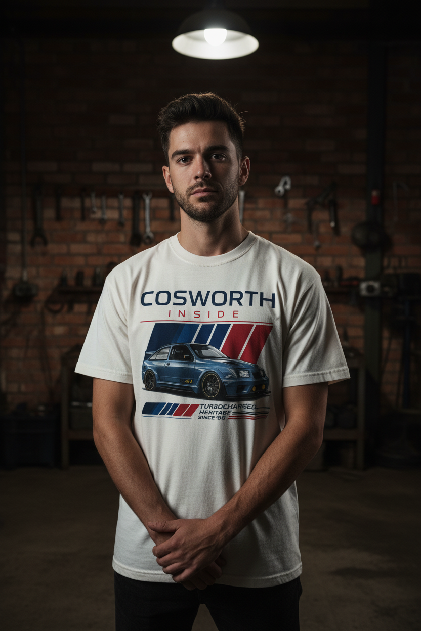 Cosworth Tee White Male