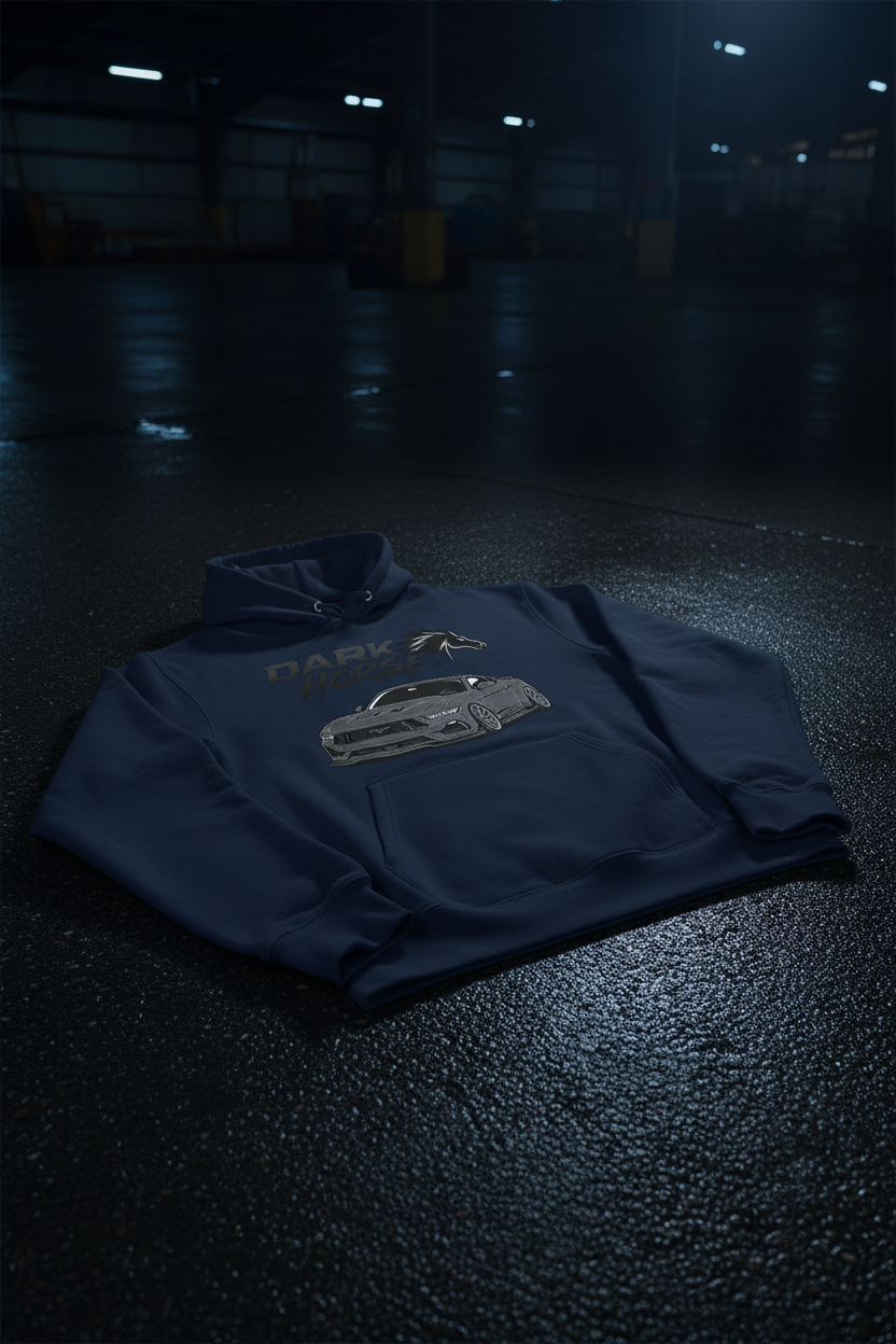 Dark Horse Hoodie French Navy Tilt