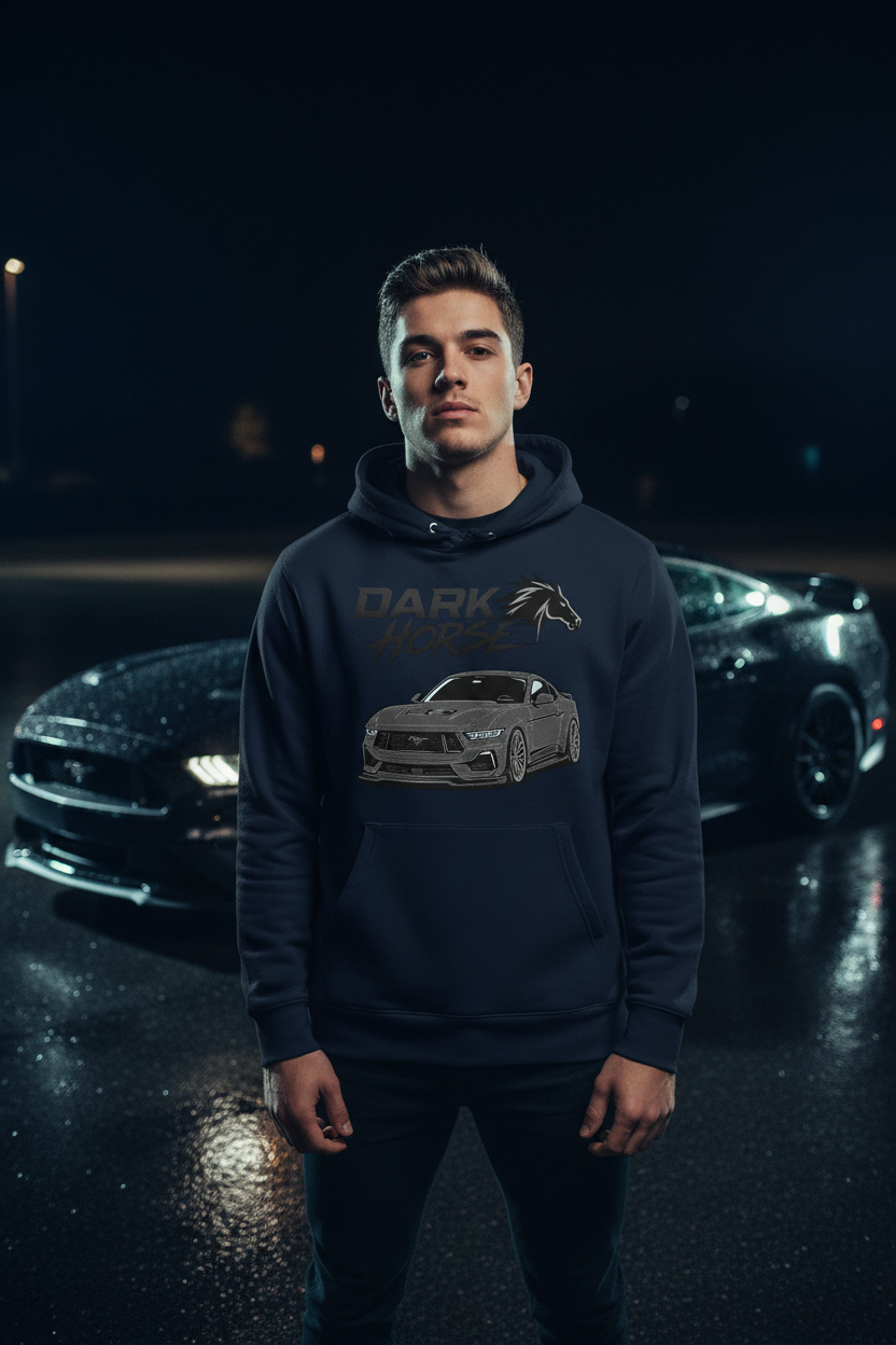 Dark Horse Hoodie Navy Male