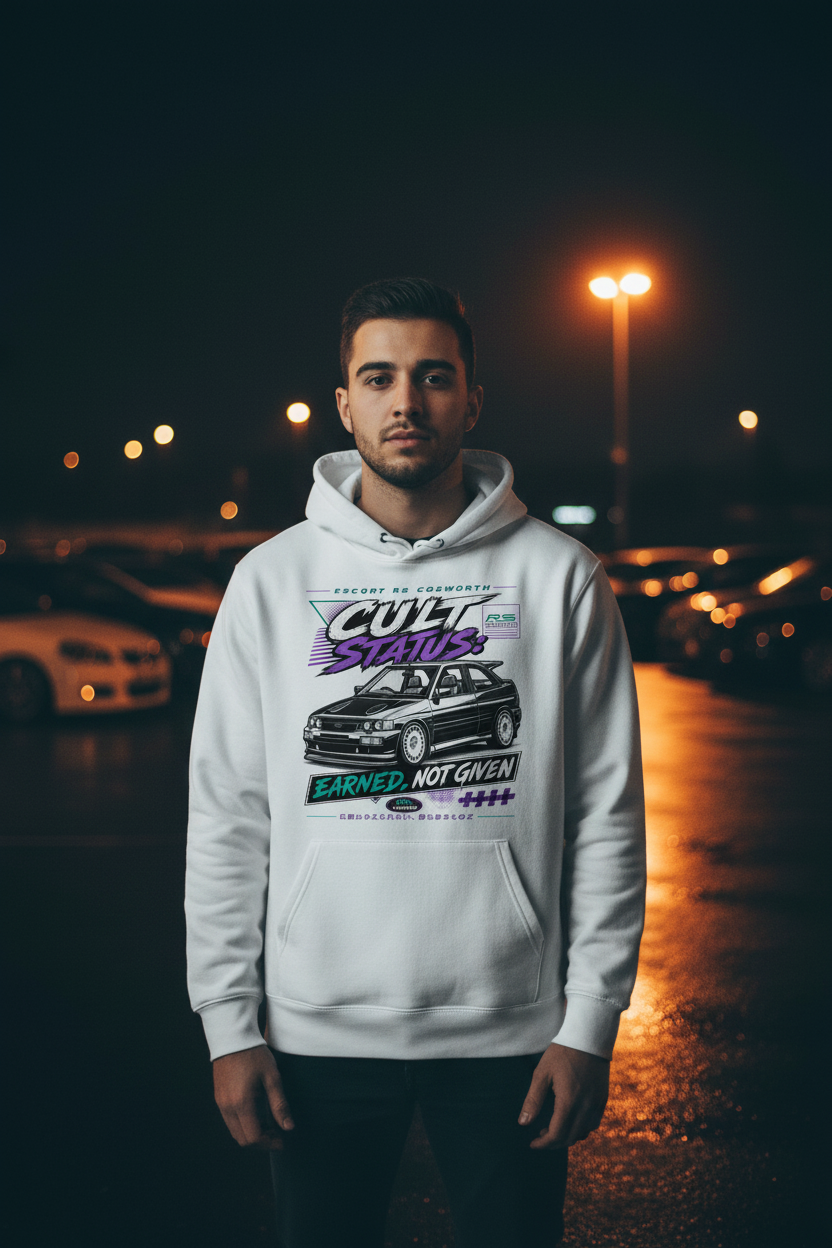 Escort Cosworth Hoodie White Male