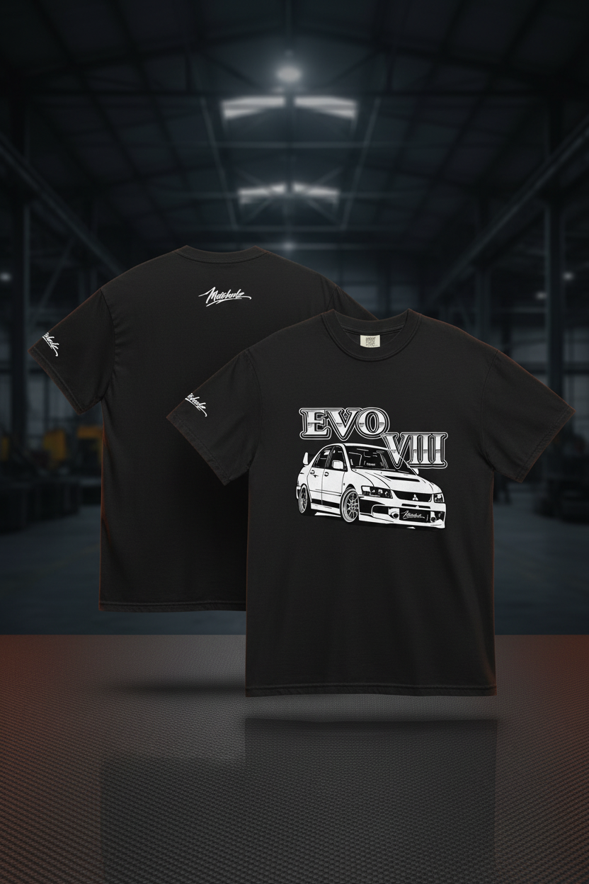 EVO VIII Black Front & Back - Carbon Fibre