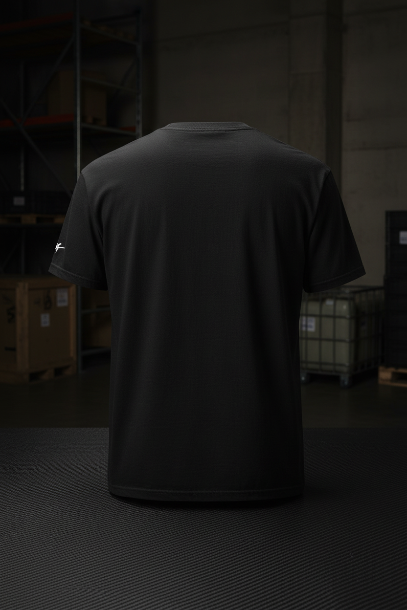 EVO VIII Black Tee - Back Carbon Fibre