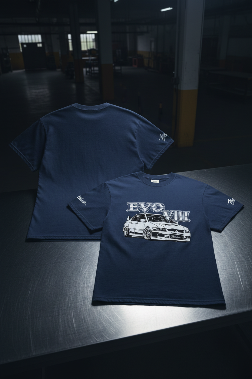 EVO VIII Navy Front & Back - Stainless Steel Regen