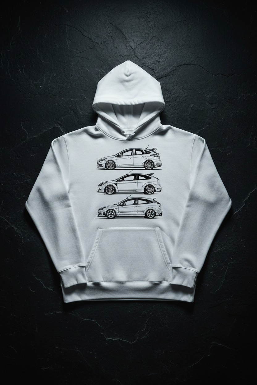 Focus RS Generations Hoodie Flat Lay