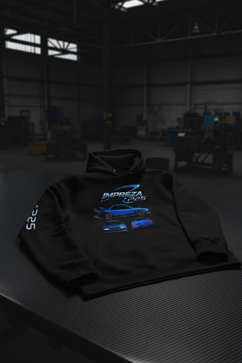 P25 Legacy Black Hoodie - Carbon Fibre