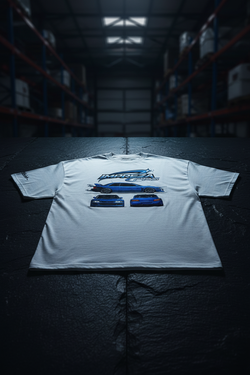 P25 Legacy Tee White - Slate Flat Lay