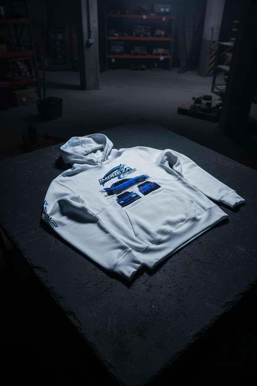 P25 Legacy White Hoodie - Dark Slate