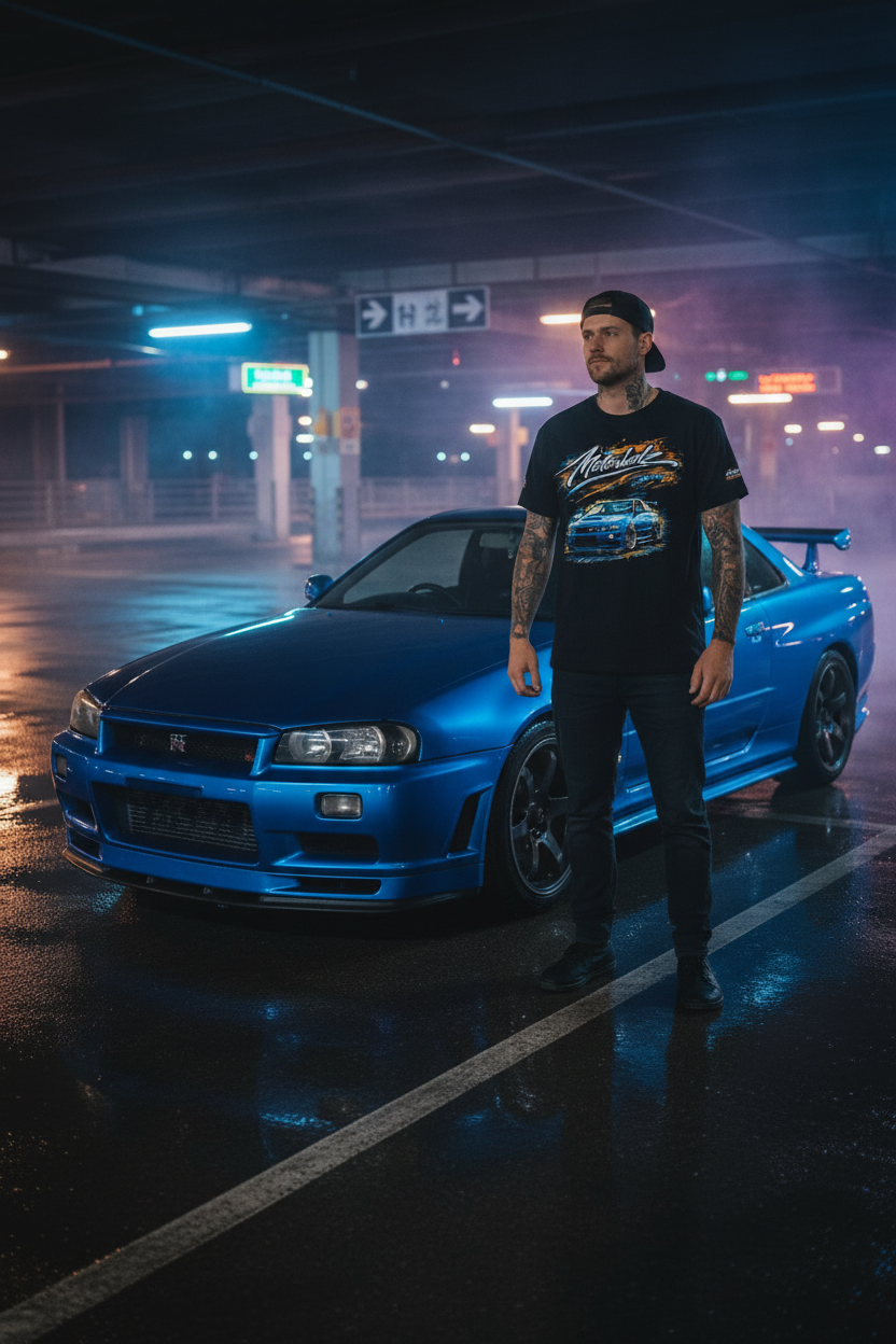 R34 Graffiti Black Male Lifestyle