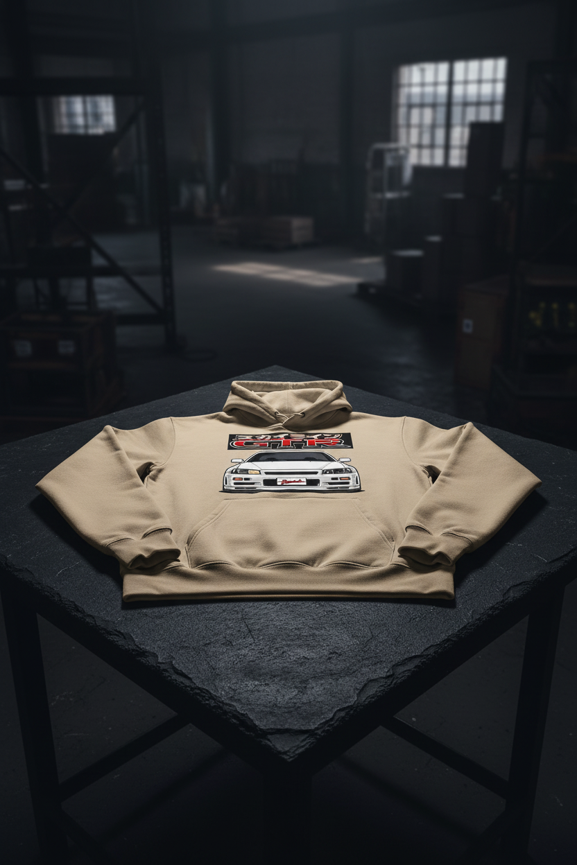 R34 GTR Desert Dust Hoodie - Dark Slate