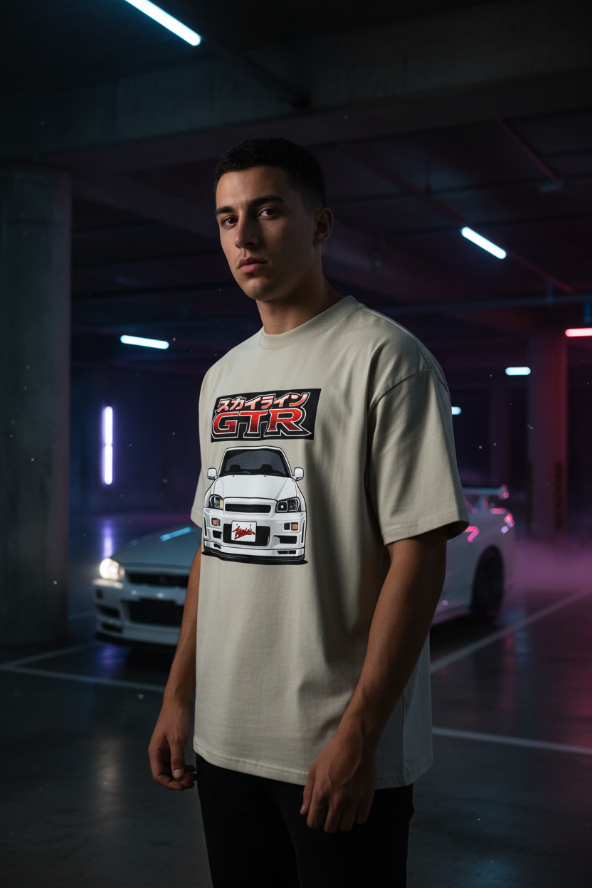 R34 GTR Stone Tee Male