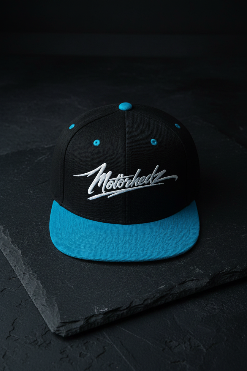 Snapback Black Teal