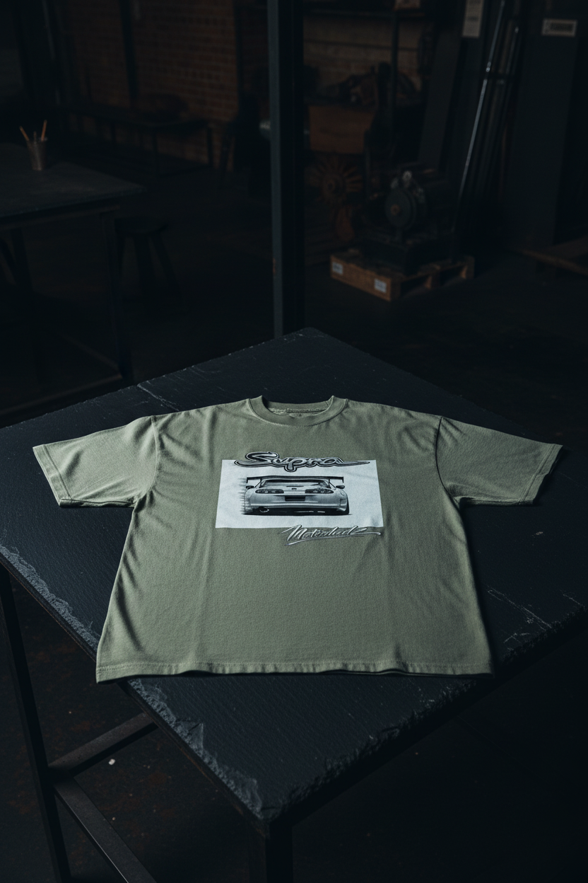 Supra Rear Tee Faded Eucalyptus