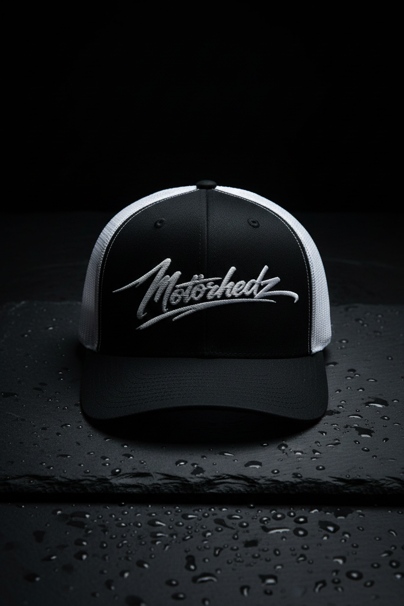 Trucker Black White