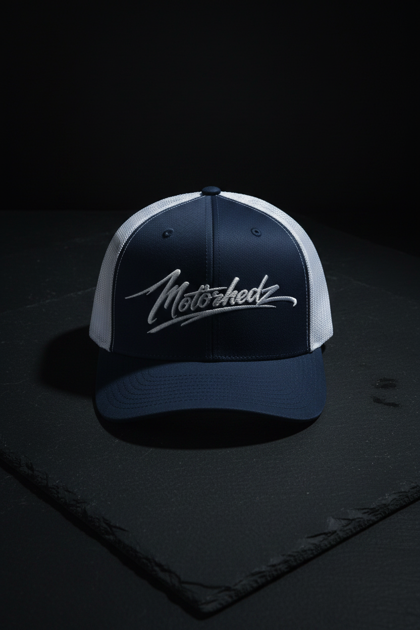 Trucker Navy White